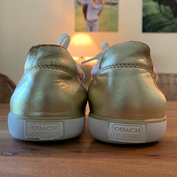Coach Barrett Tattersall sneakers size 7 - Picture 4 of 6